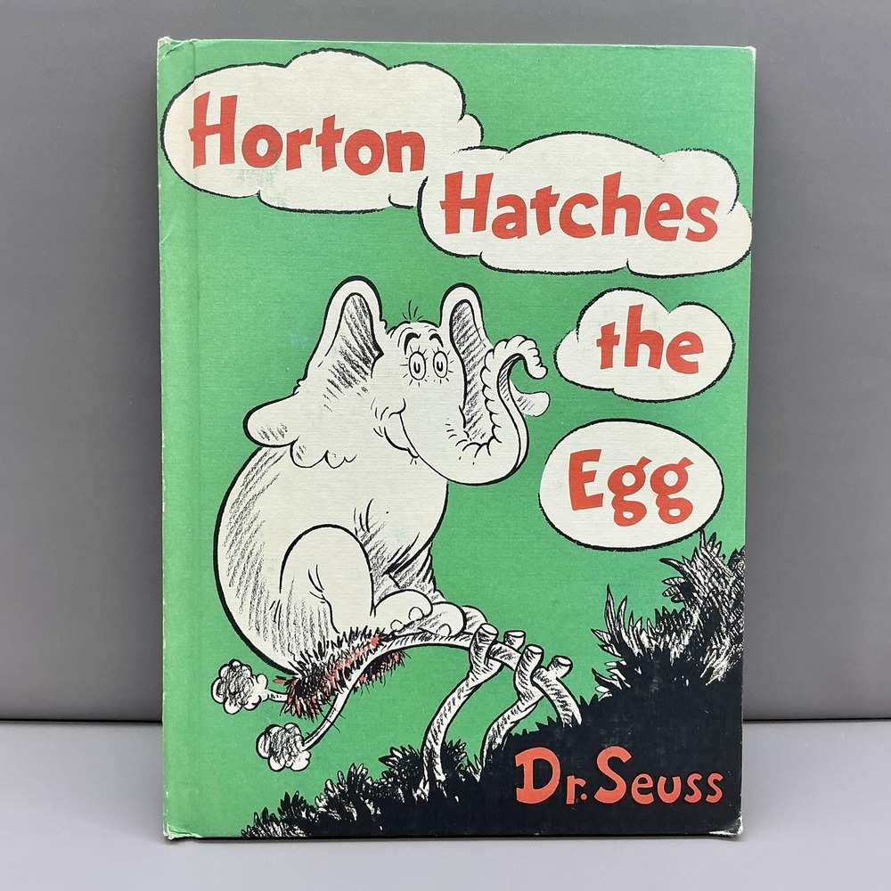Dr. Seuss Horton Hatches the Egg Vintage Hardcover Book Club Edition 1968